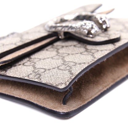 Gucci GG Supreme Monogram Super Mini Dionysus Shoulder Bag Taupe 6 of 12