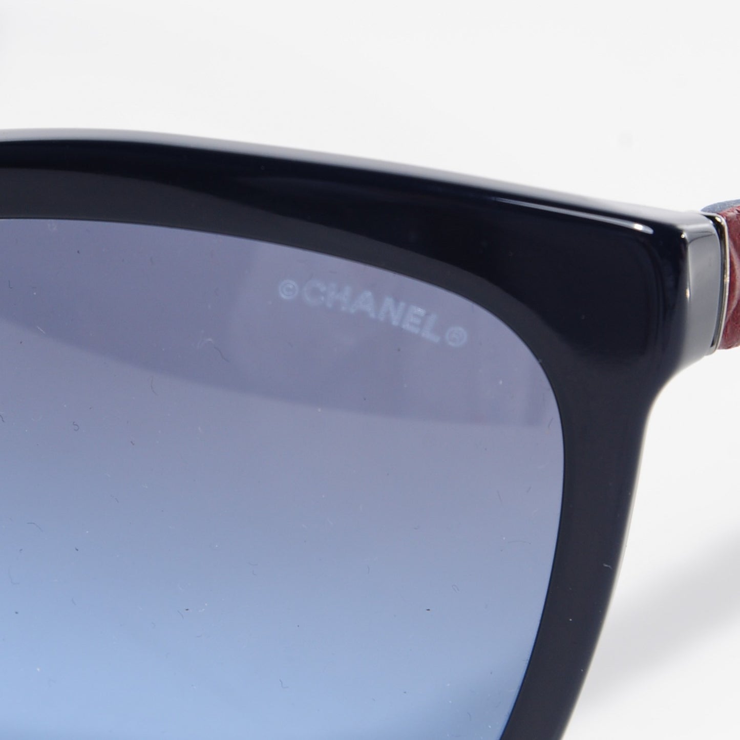 Quilted Bi-Color Sunglasses 5288-Q Blue Burgundy
