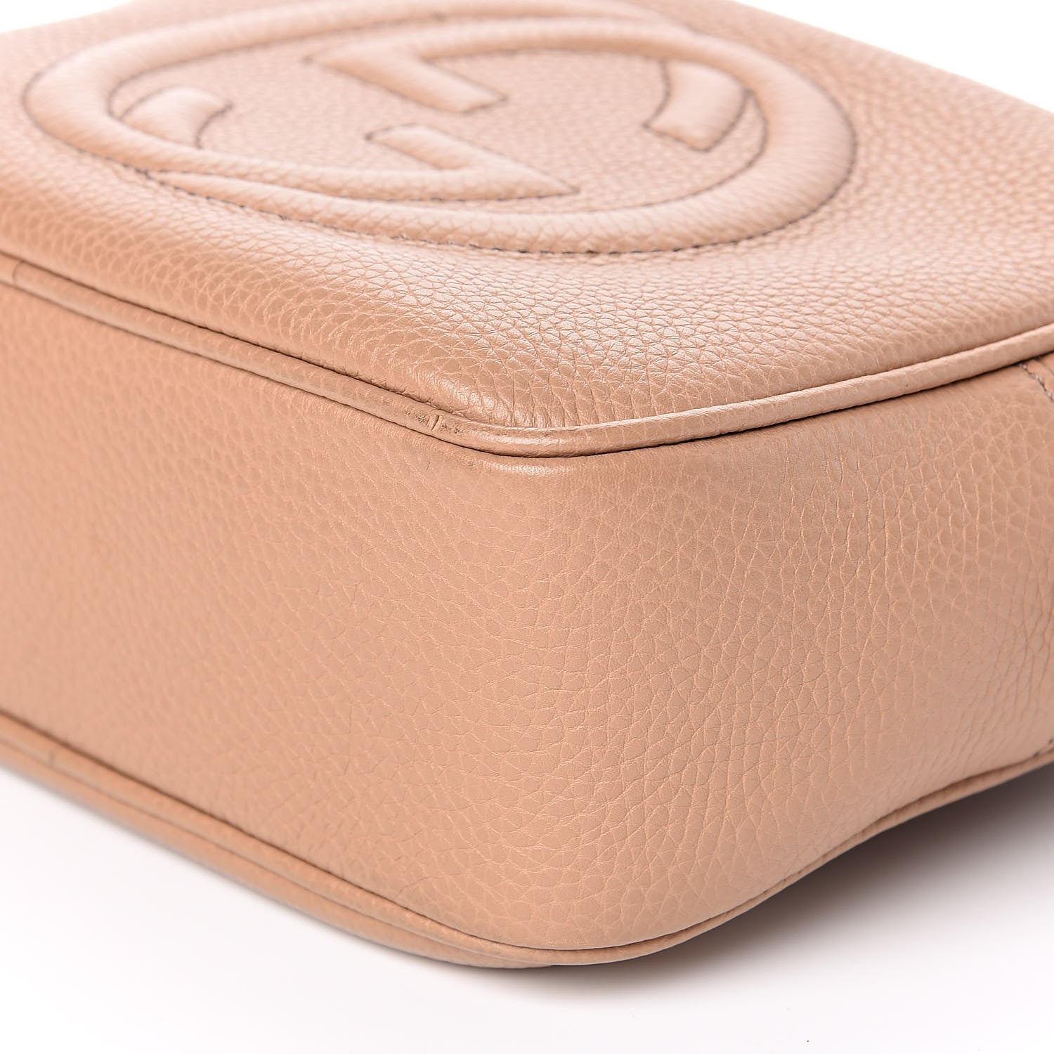 Gucci Pebbled Calfskin Small Soho Disco Bag Rose Beige 9 of 11