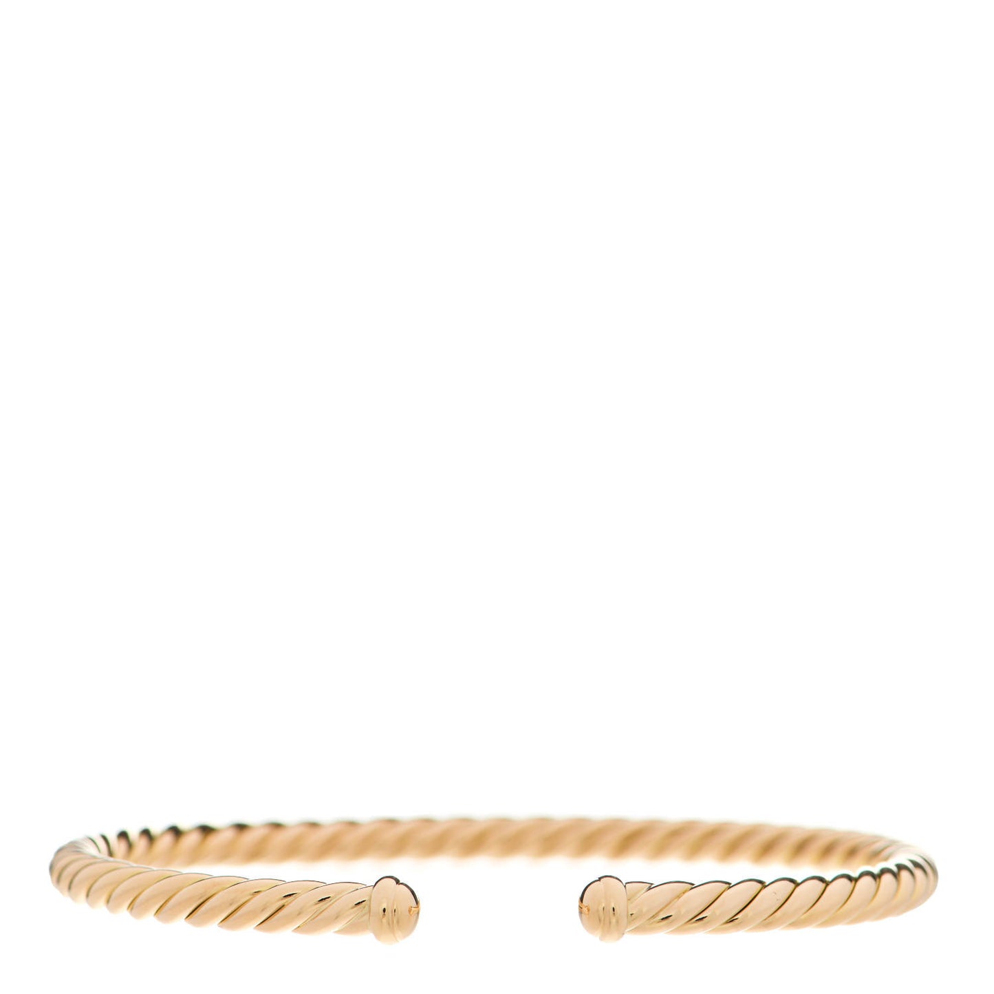 18K Yellow Gold 4mm Cablespira Bracelet