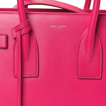 Saint Laurent Calfskin Small Sac De Jour Bubblegum 6 of 7