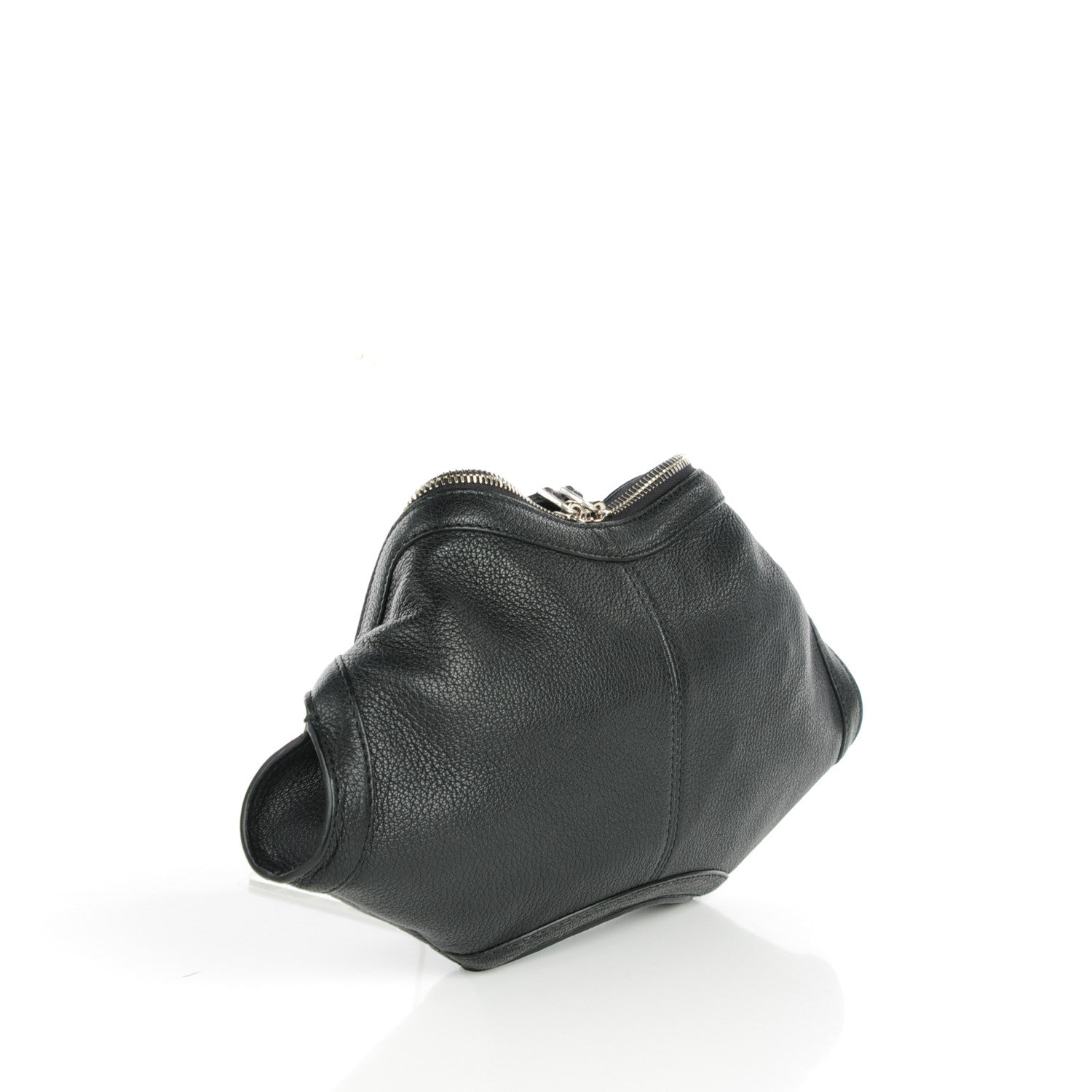 Alexander McQueen Calfskin De Manta Clutch Black 3 of 7