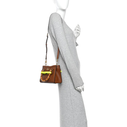 Gucci Wonka Grain Calfskin Mini Diana Tote Bag Cuir Yellow Fluo 2 of 11