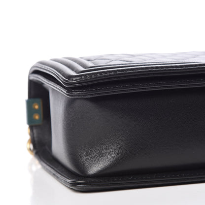 Chanel Lambskin Quilted New Medium Boy Flap Black 6 of 14