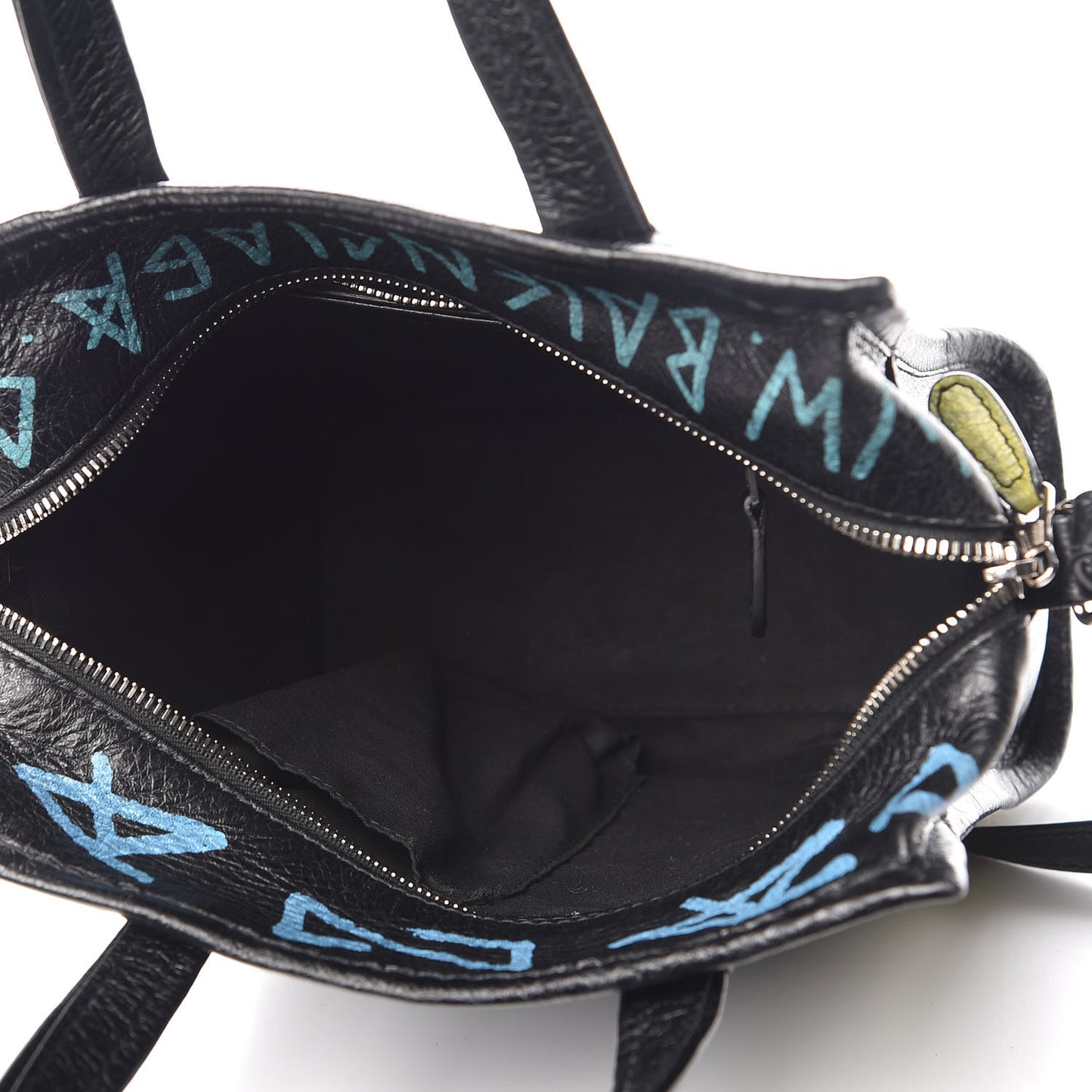 Agneau Arena Graffiti All Over XS Bazar Shopper Tote Black Multicolor