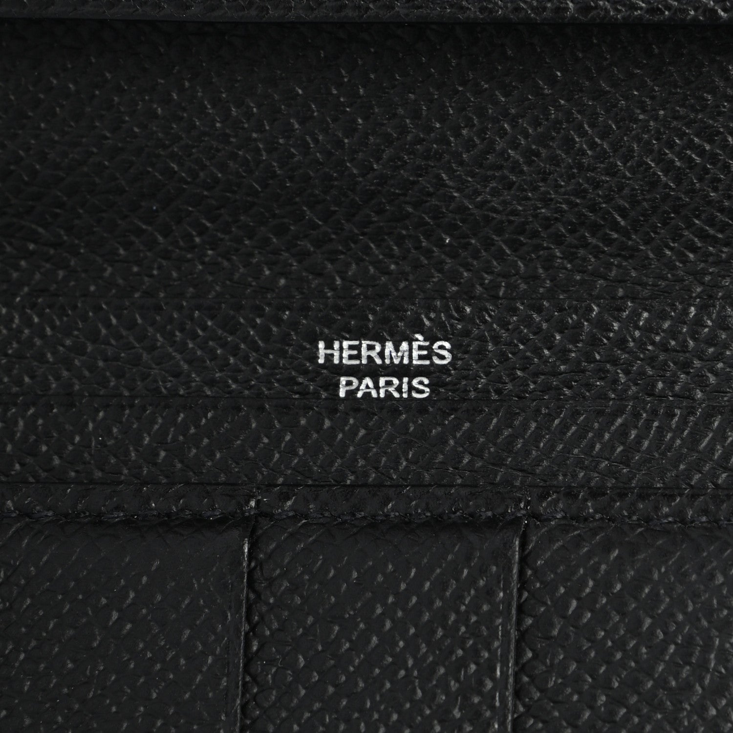 Hermes Epsom Bearn Gusset Wallet Black 6 of 6