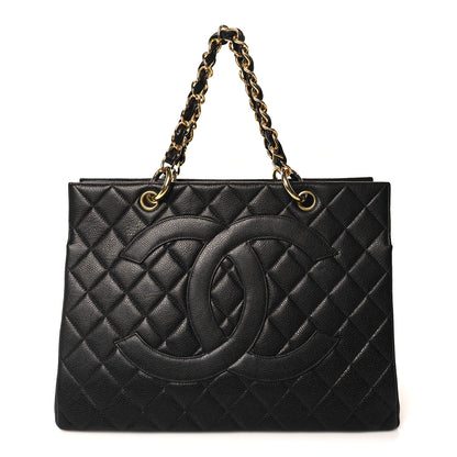 Chanel Caviar Quilted Grand Timeless Tote GTT Black 1 of 12