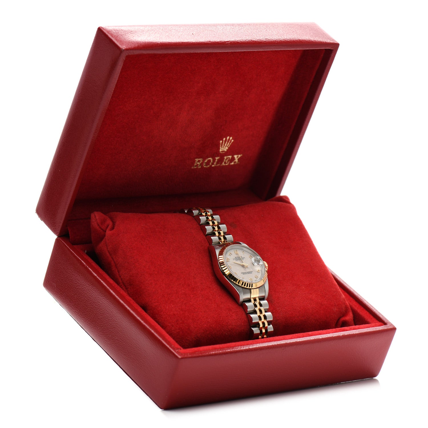 Rolex Stainless Steel 18K Yellow Gold 26mm Oyster Perpetual Datejust Watch White Jubilee 69173 7 of 7