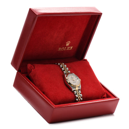 Rolex Stainless Steel 18K Yellow Gold 26mm Oyster Perpetual Datejust Watch White Jubilee 69173 7 of 7