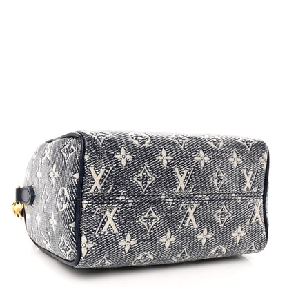 Louis Vuitton Monoglam Speedy Bandouliere 20 Blue 4 of 9