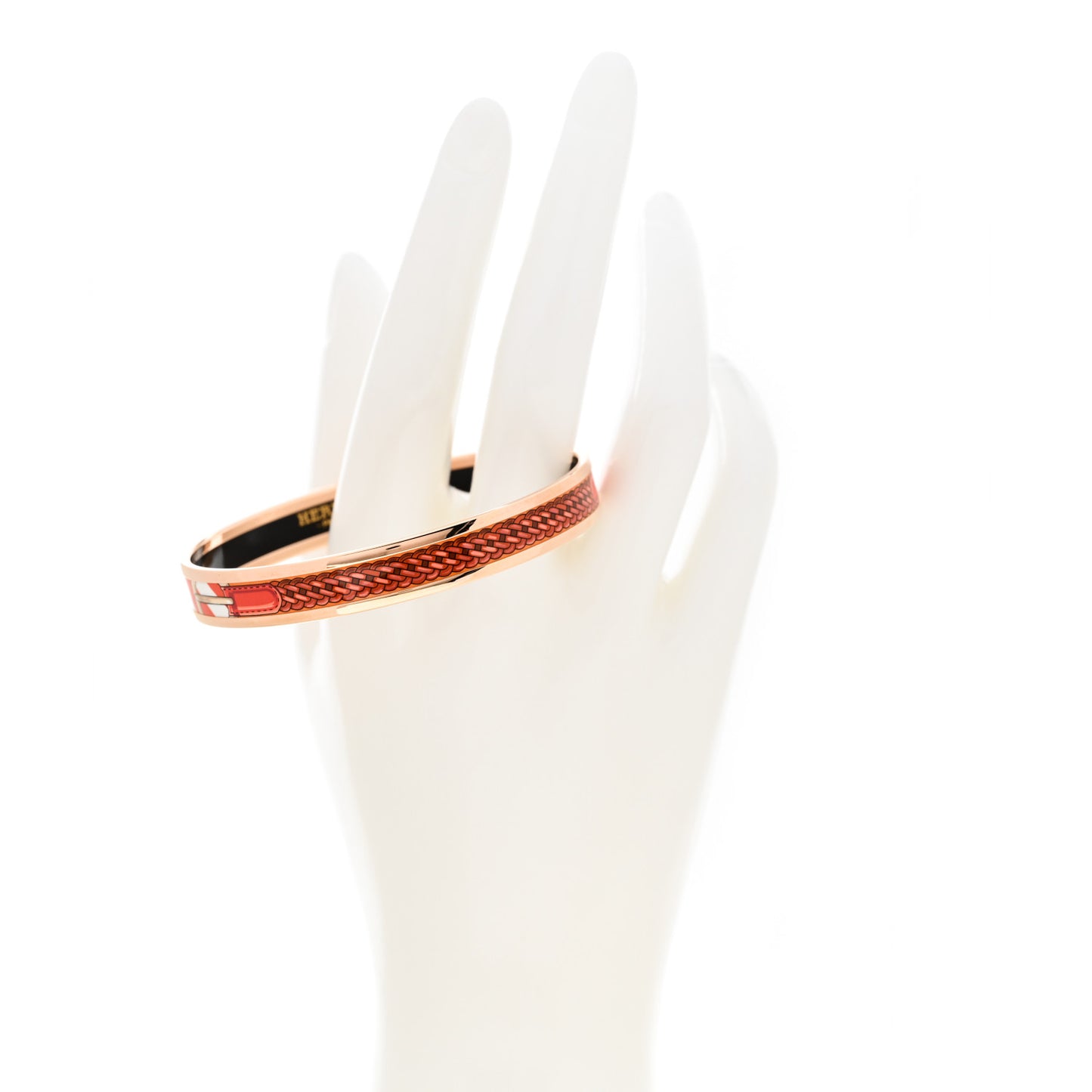 Enamel Printed Narrow Coaching Bracelet 65 Fibres Et Pelages