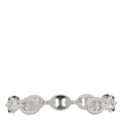 Hermes Sterling Silver MM Chaine d'Ancre Enchainee Cuff Bracelet ST 2 of 3