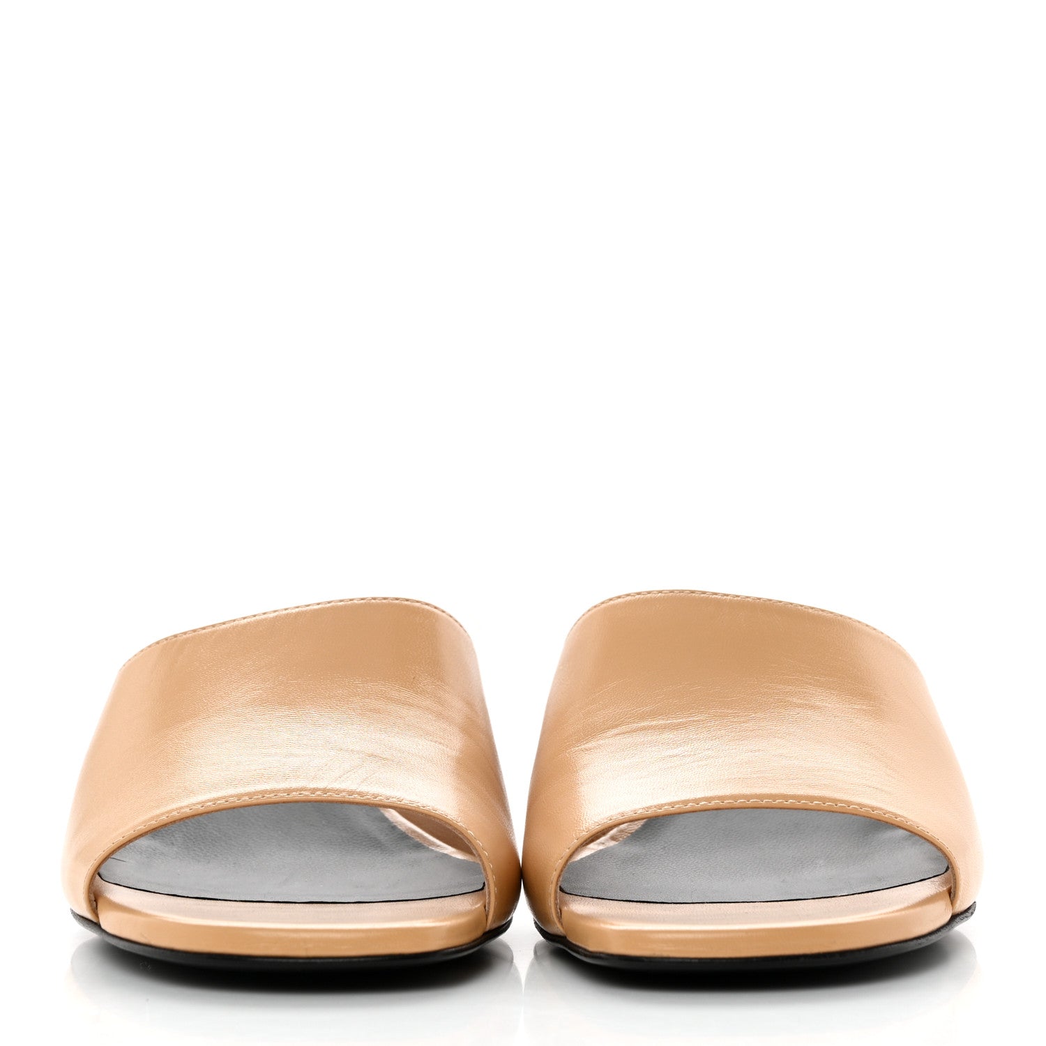 Chanel Shiny Goatskin Pearl Mule 39.5 Beige 2 of 10
