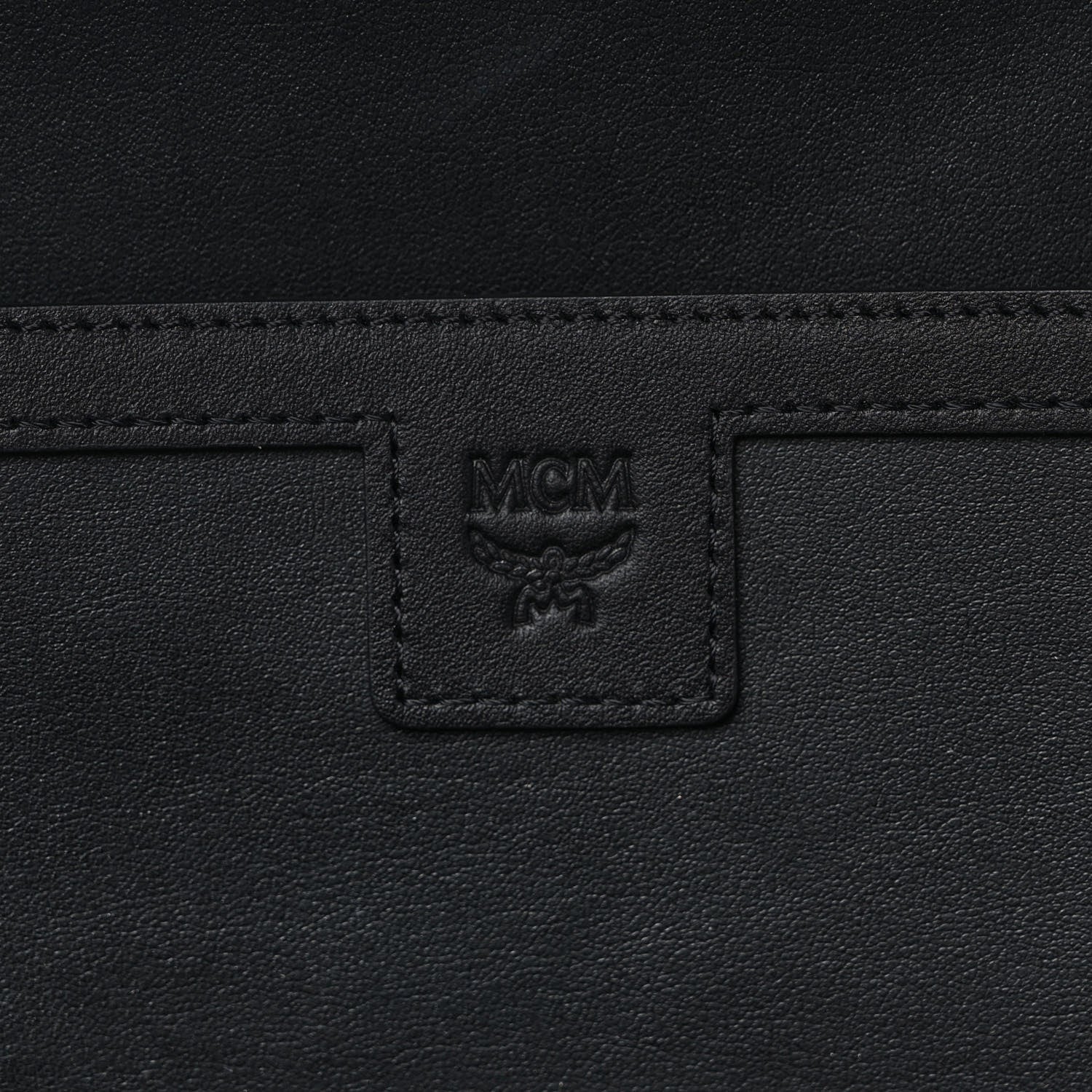 MCM Grained Calfskin Visetos Color Splash Medium Backpack Black Dahlia Purple Summer Green 6 of 8