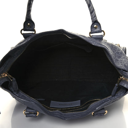 Balenciaga Calfskin Crocodile Embossed Giant 12 Gold Hardware City Gris Beton 5 of 13