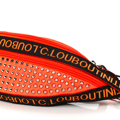 Christian Louboutin Calfskin Spiked ParisnycBelt Bag Orange 9 of 10