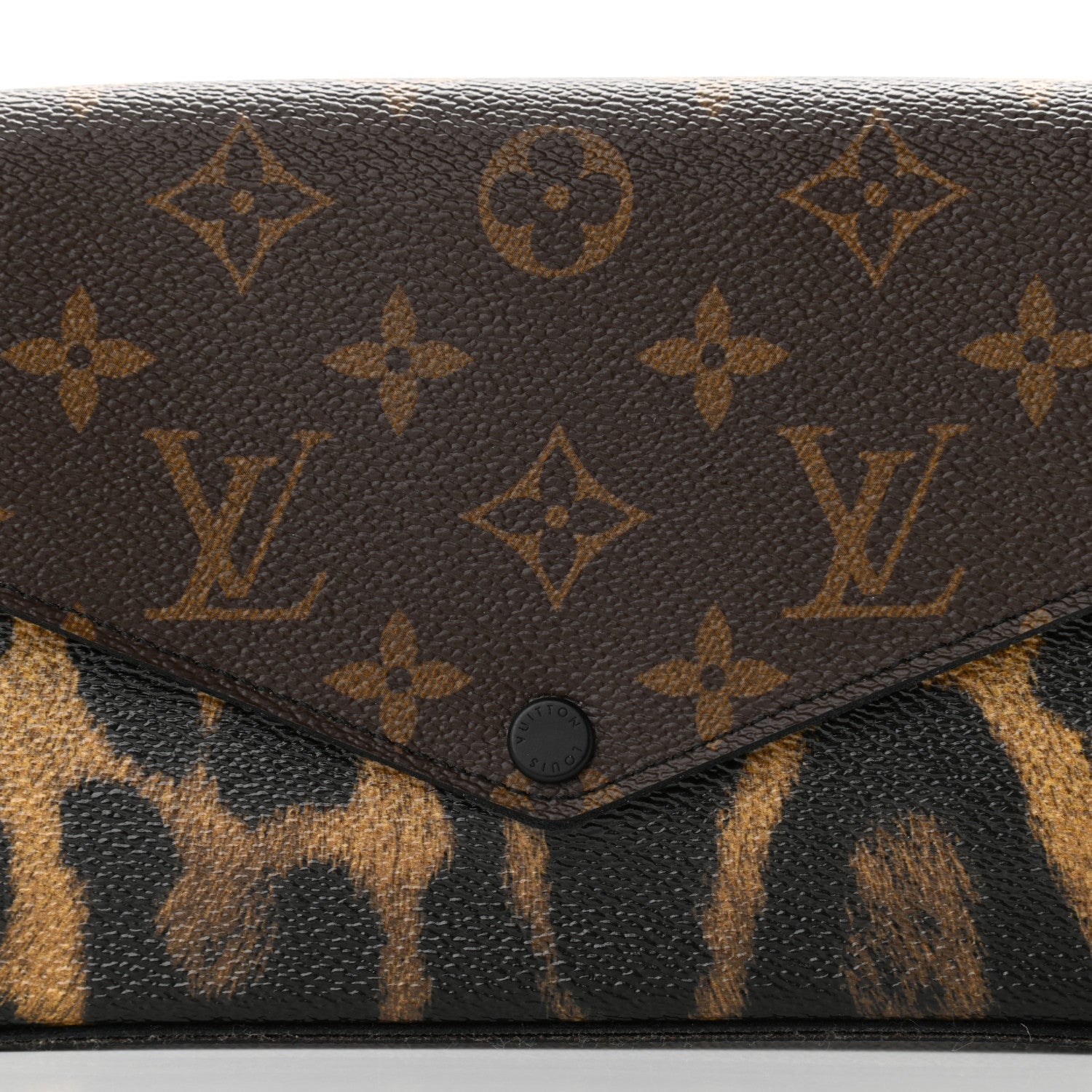 Louis Vuitton Monogram Animal Print Pochette Felicie Chain Wallet 12 of 13