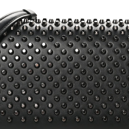 Christian Louboutin Calfskin Patent Spikes Paloma Clutch Black 7 of 9