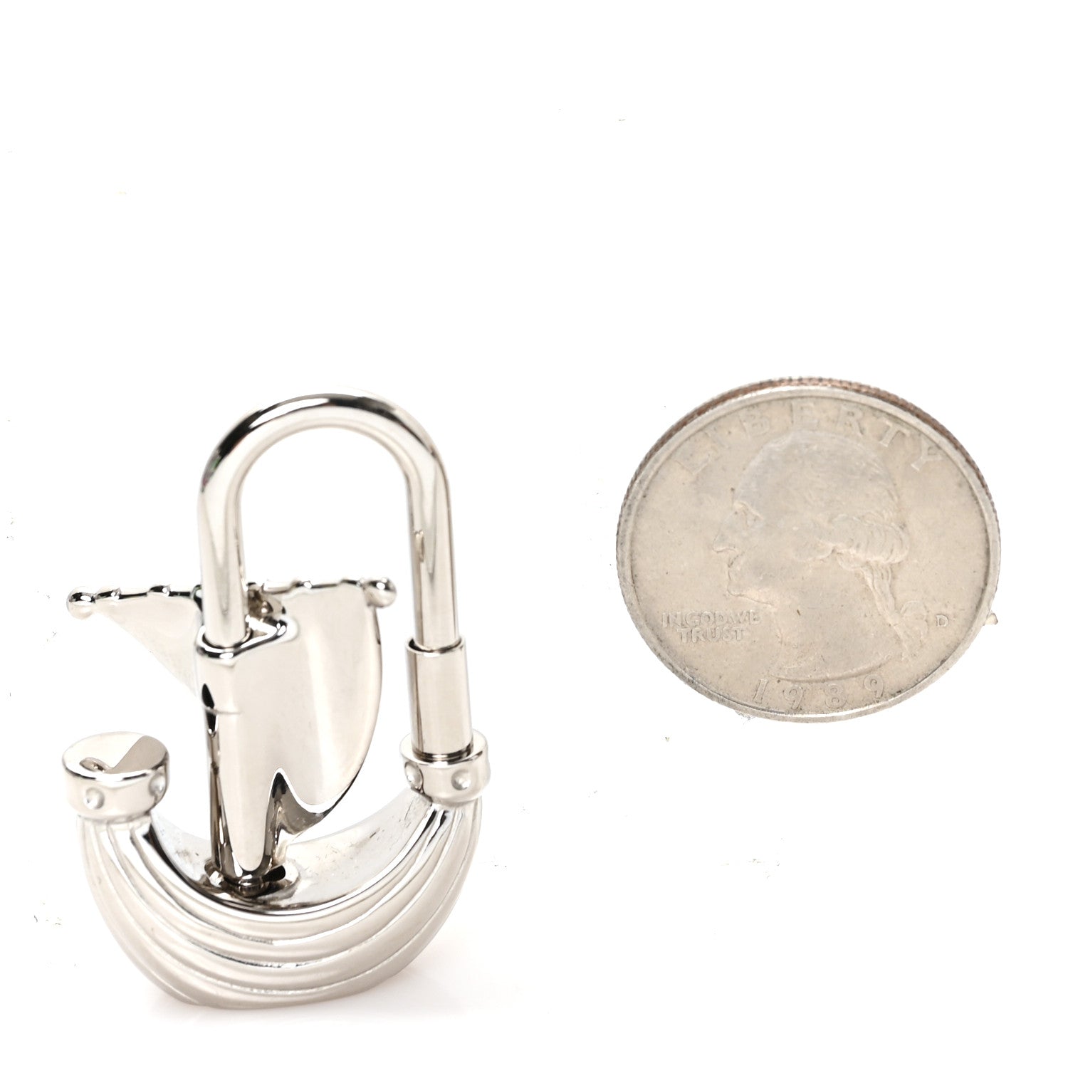 Hermes Palladium Sailboat Cadena Lock 2 of 3