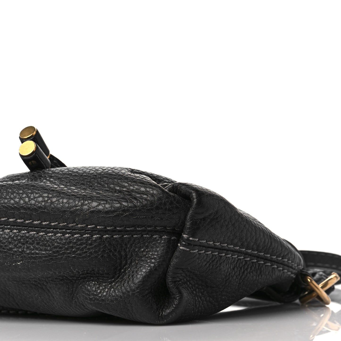 Calfskin Marcie Pochette Crossbody Bag Black