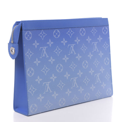Louis Vuitton Monogram Clouds Pochette Voyage MM A4 Blue 3 of 8