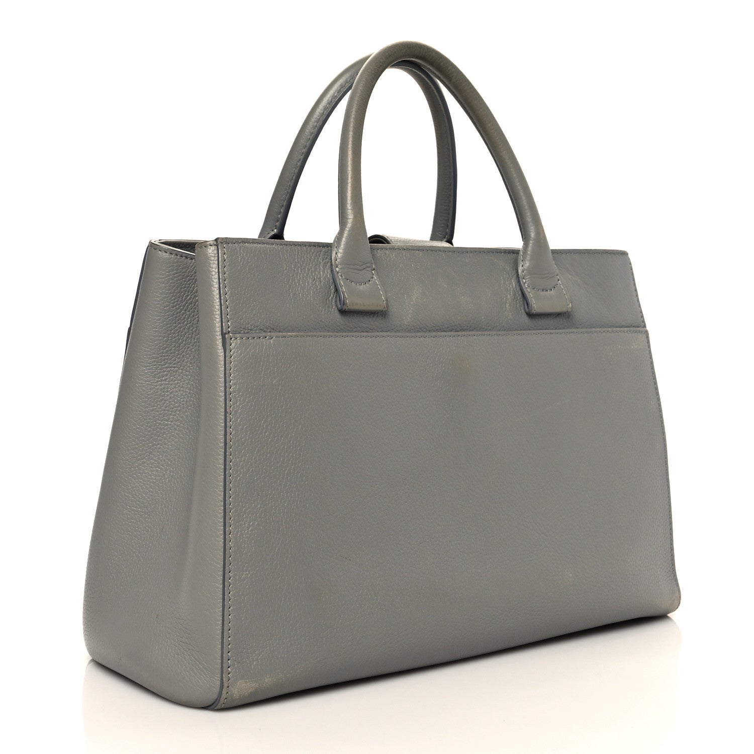 Chanel Grained Calfskin Small Neo Executive Shopper Tote Grey 4 of 20
