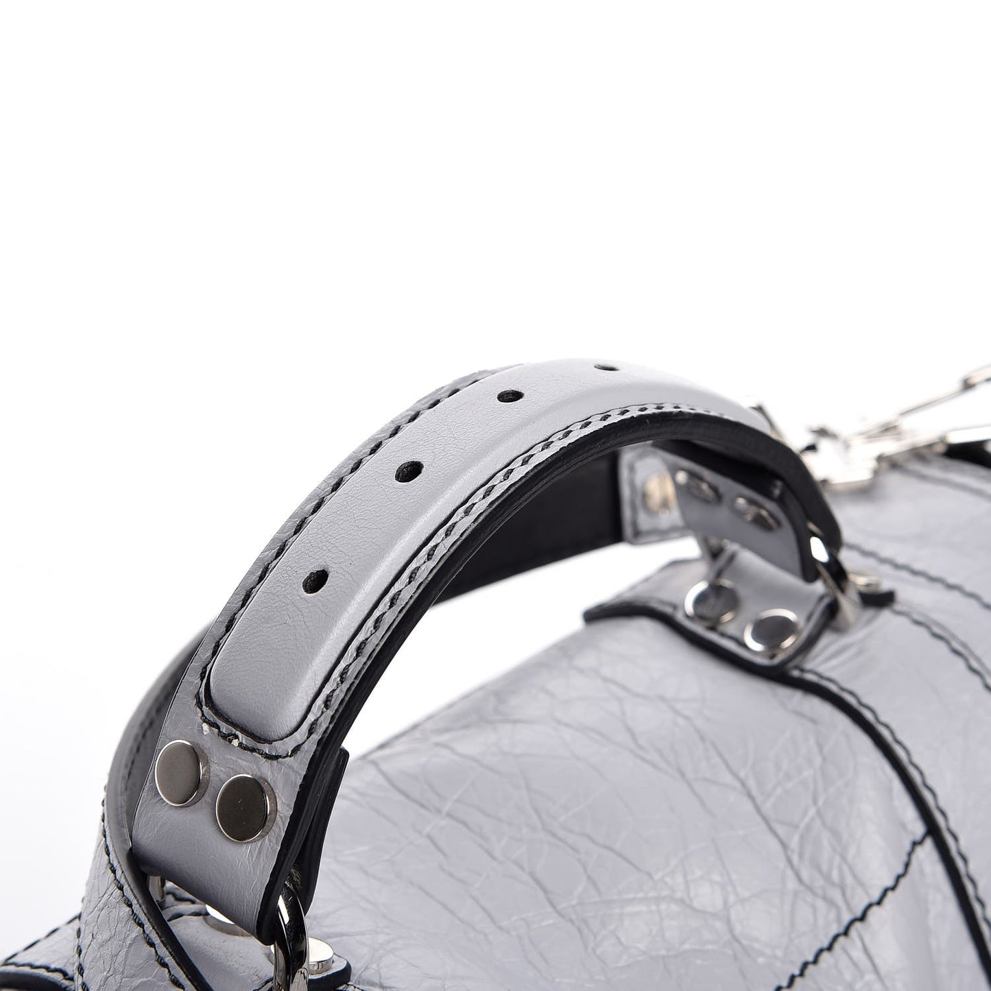 Paper Lambskin Medium PS1 Plus Zip Satchel Dove Grey
