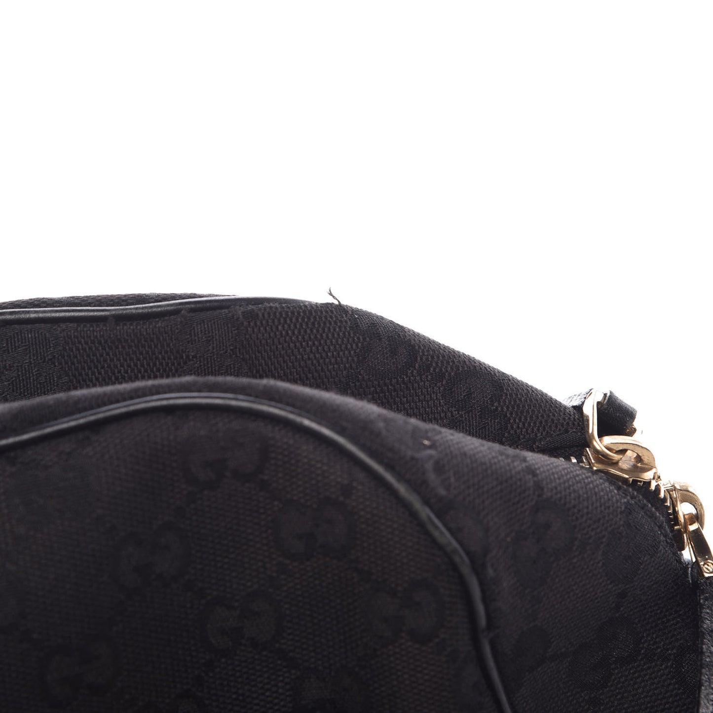 Monogram Web Large Horsebit Satchel Chain Black