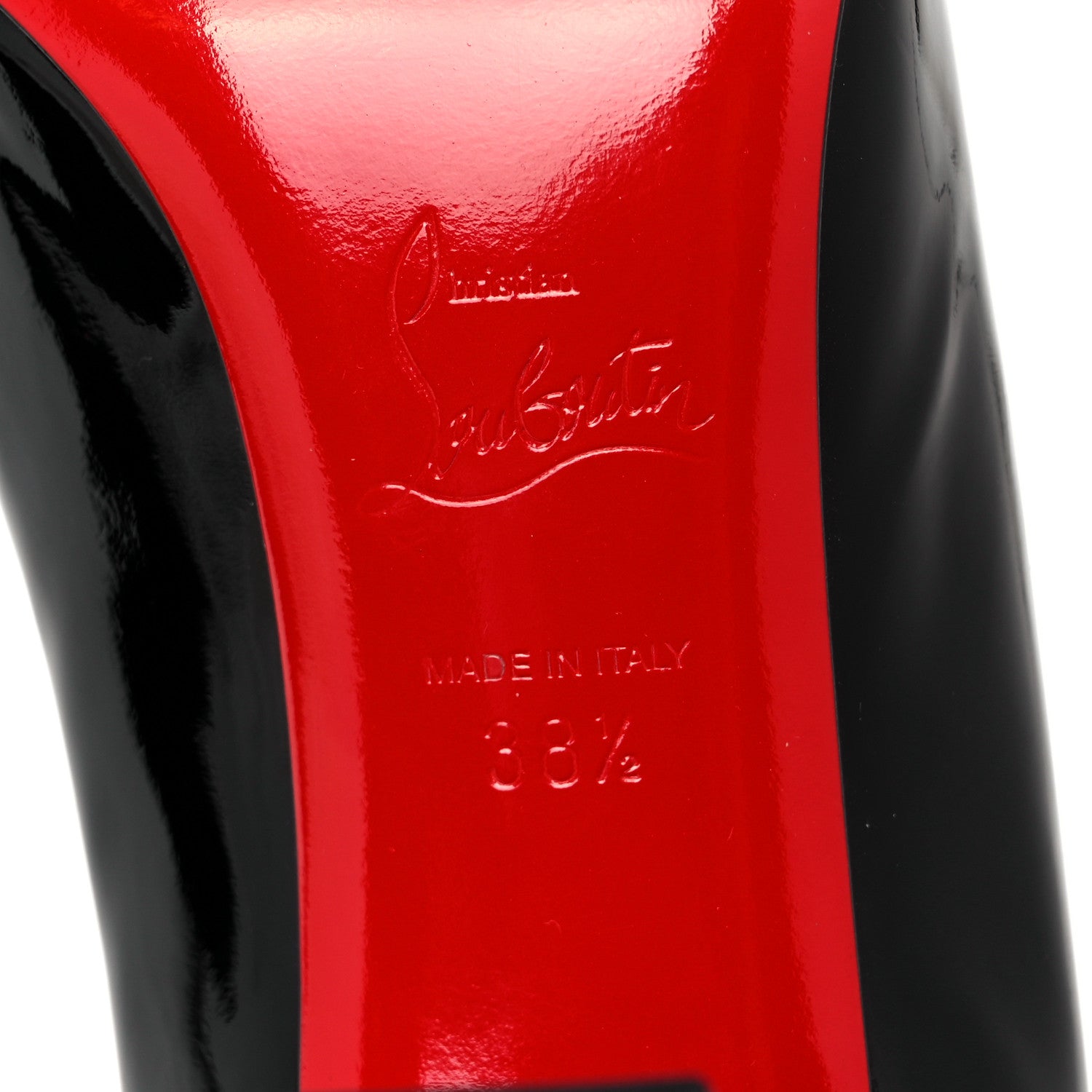 Christian Louboutin Patent Lady Gena 85 Pumps 38.5 Black 7 of 7