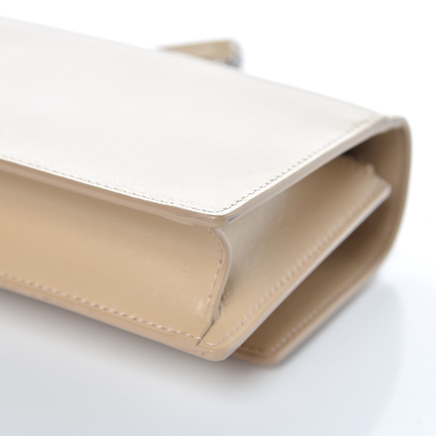 Calfskin Monogram Sunset Chain Wallet Nude Powder