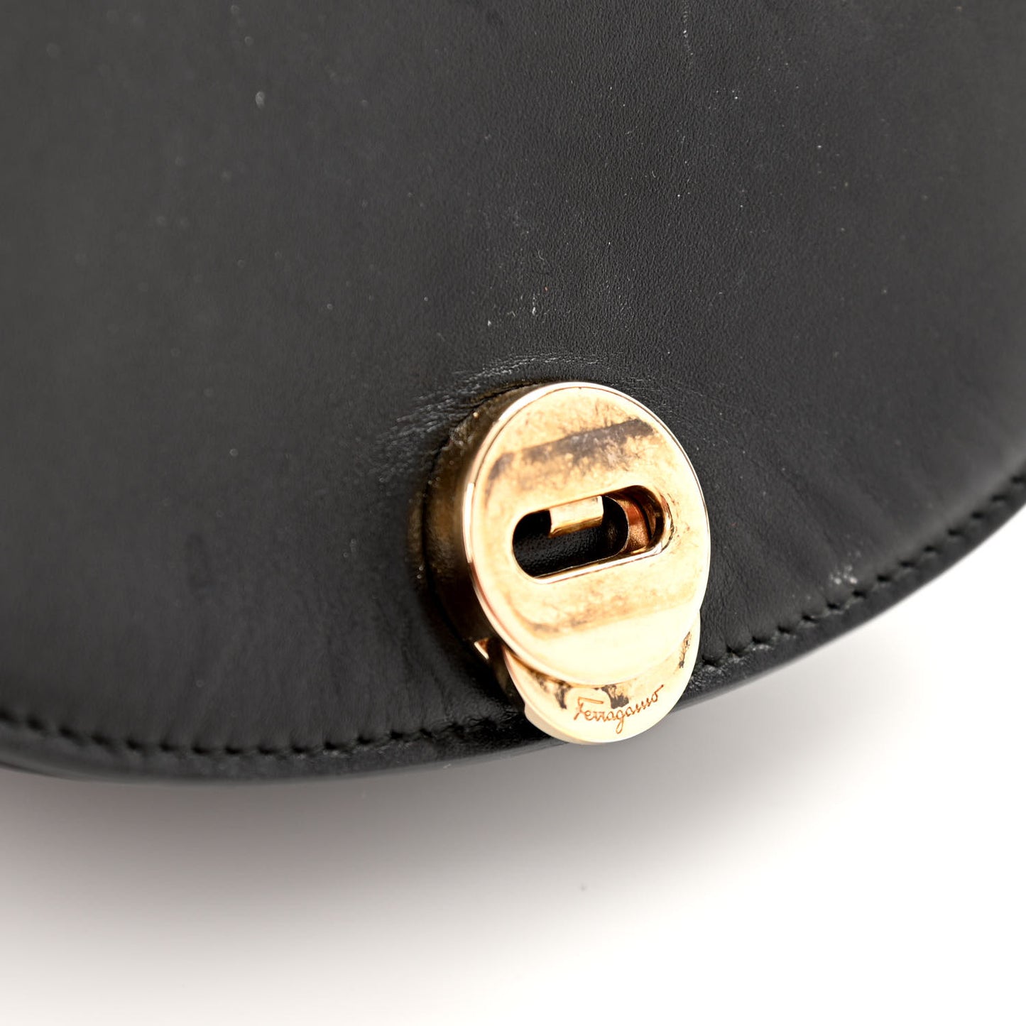 Calfskin Small Vela Flap Bag Black
