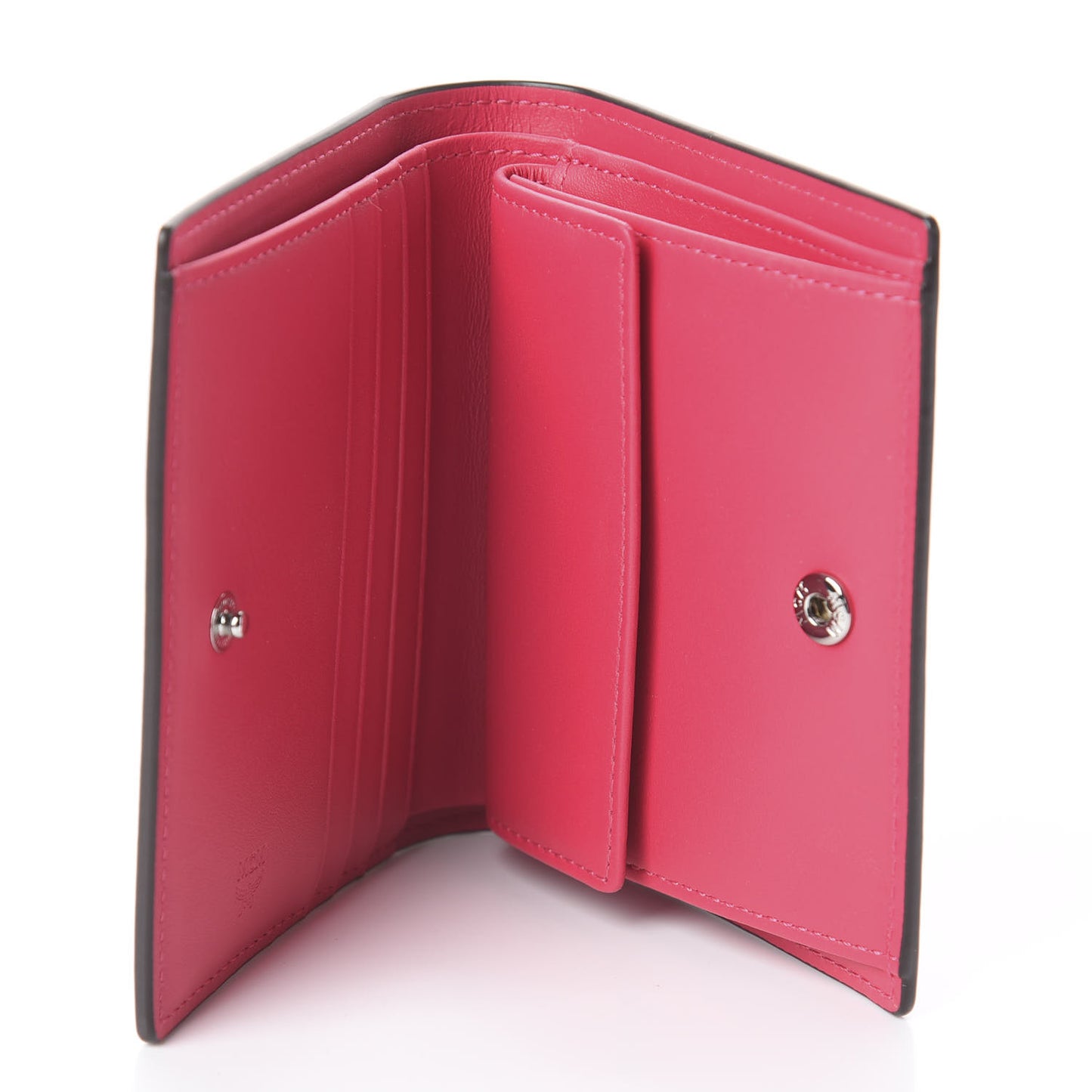 Patent Monogram Bifold Wallet Red