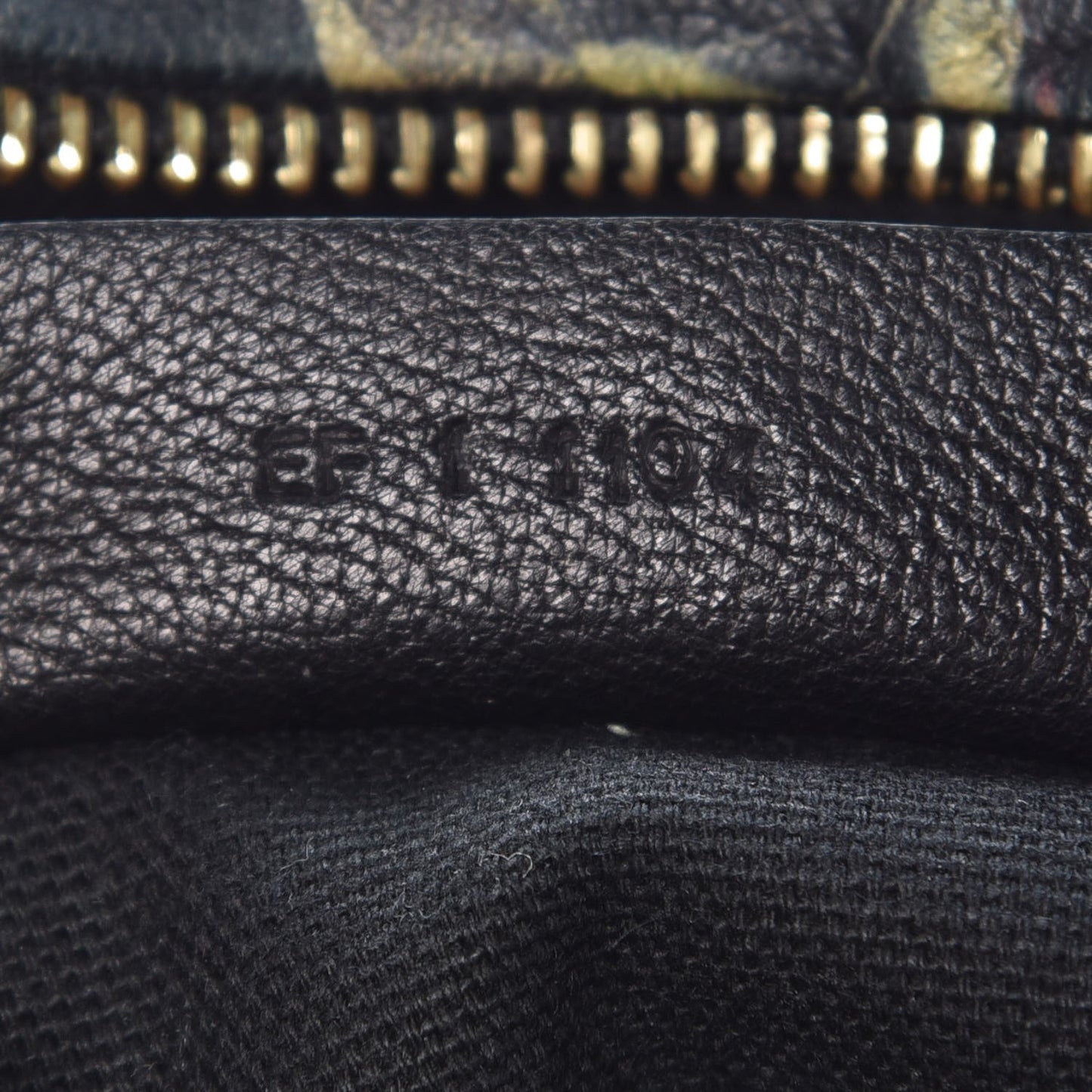 Lambskin Magnolia and Moth Print Mini Pandora Black