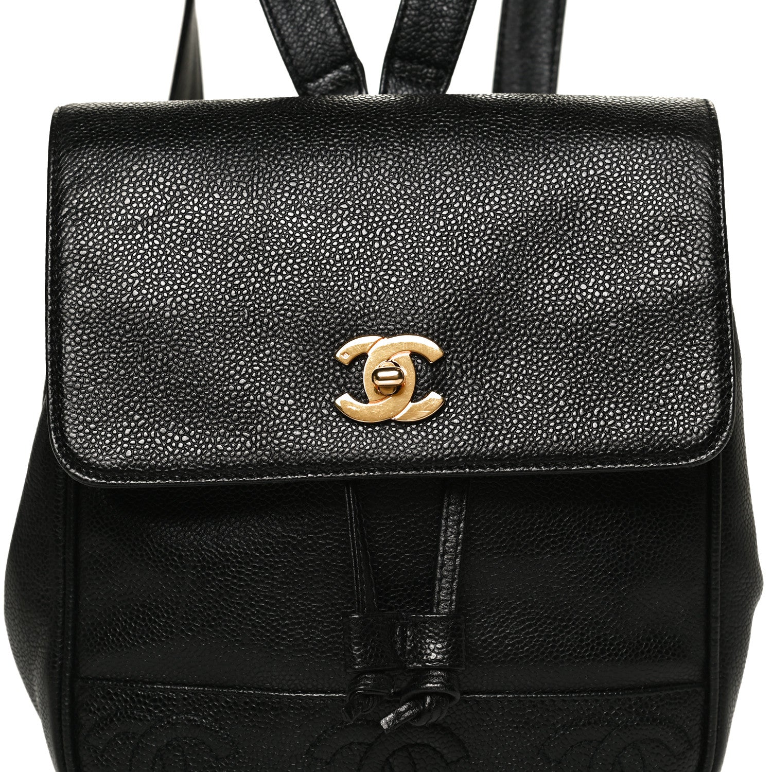 Chanel Caviar CC Backpack Black 6 of 8