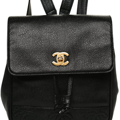 Chanel Caviar CC Backpack Black 6 of 8
