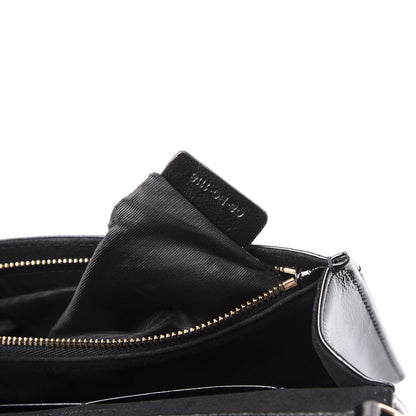 Christian Dior Patent Diorama Wallet on Chain Pouch Black 8 of 9