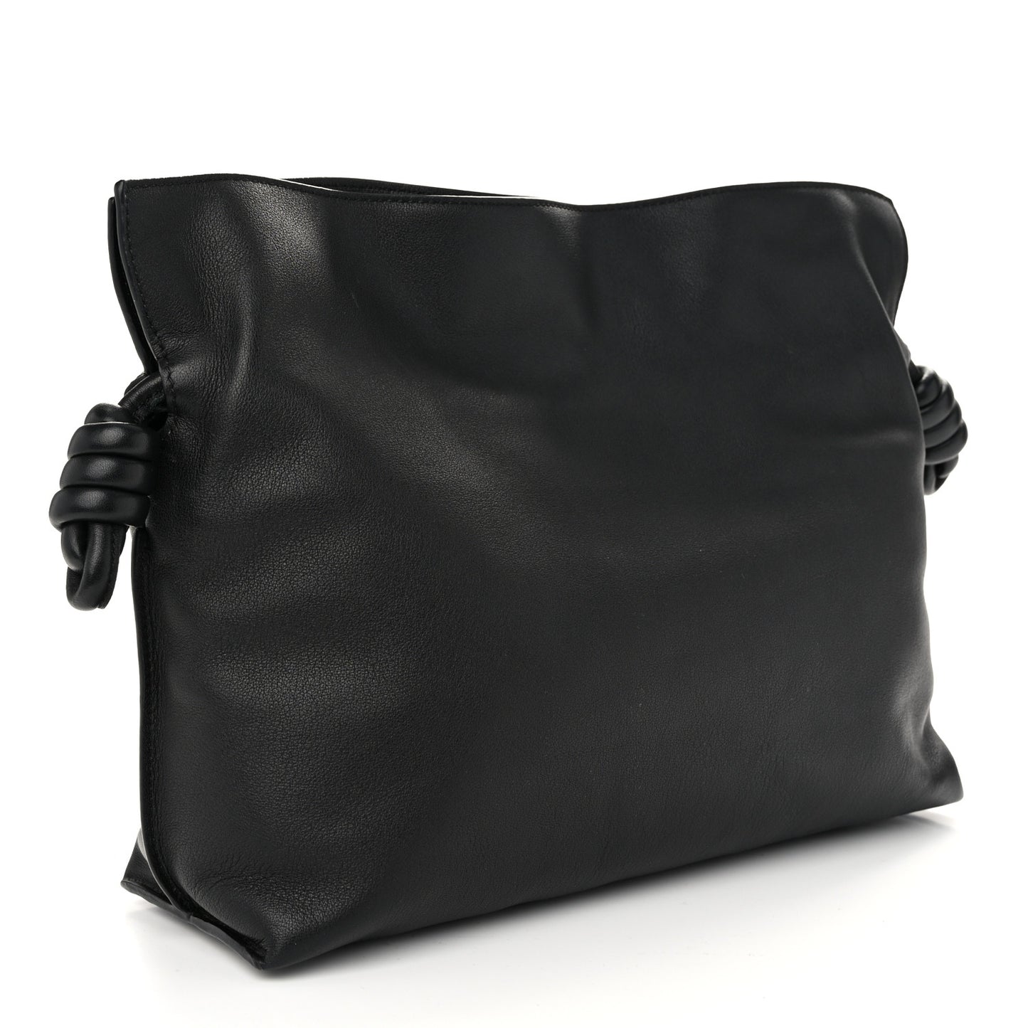 Nappa Medium Flamenco Knot Bag Black