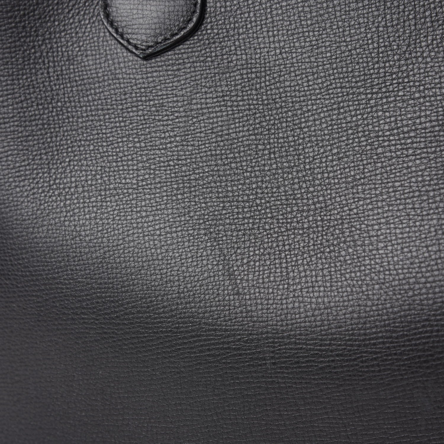 Burberry Grainy Calfskin House Check Large Banner Tote Black 9 of 12
