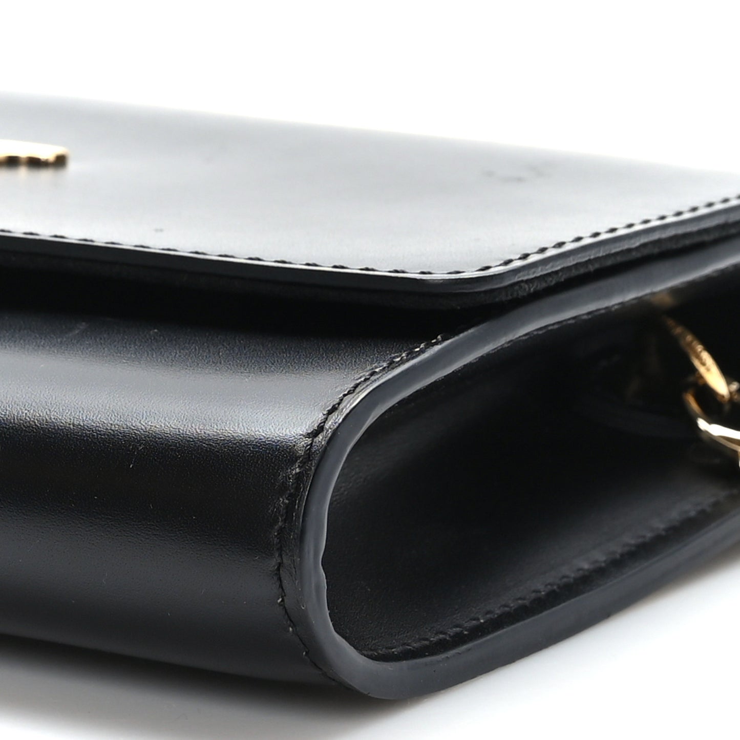 Calfskin Chain Louise GM NM Black