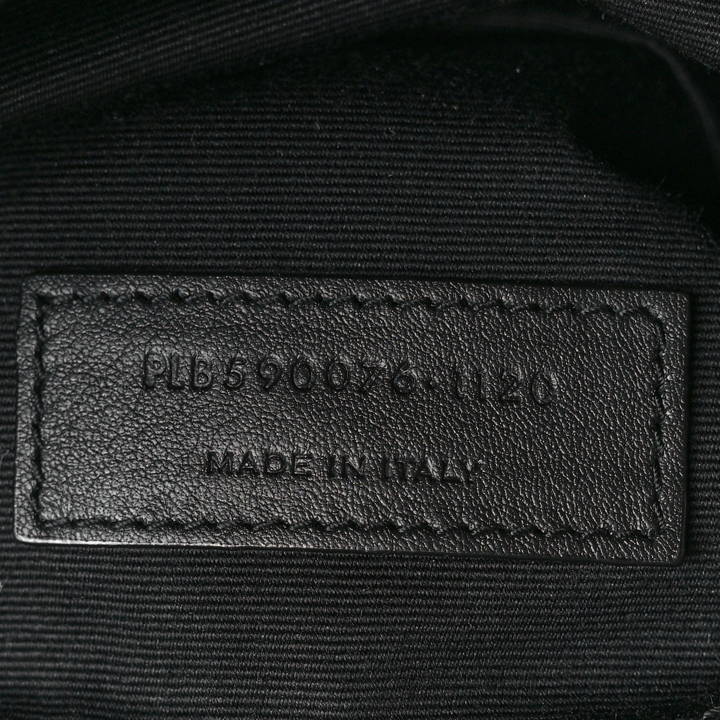 Canvas Monogram Belt Bag Black