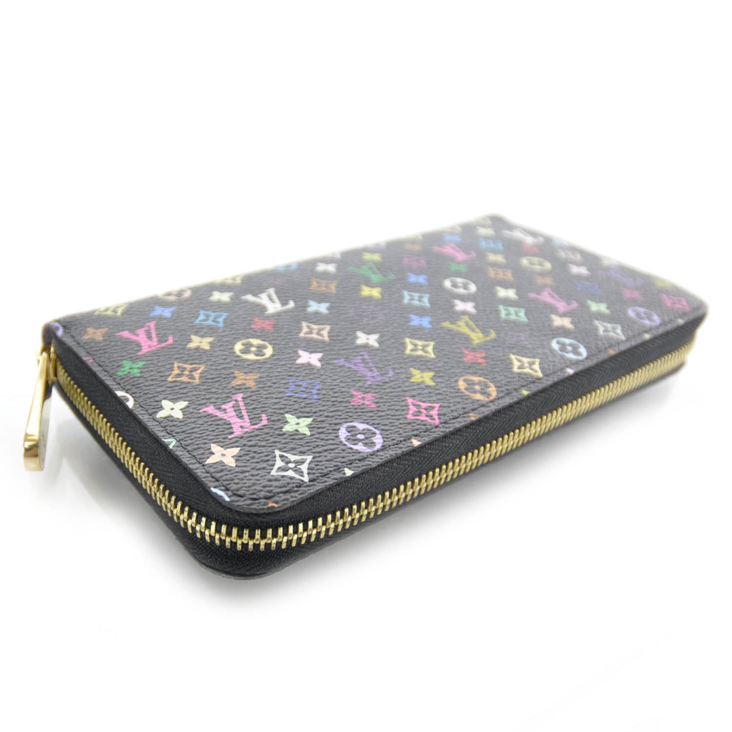 Monogram Multicolor Zippy Wallet Black Violet
