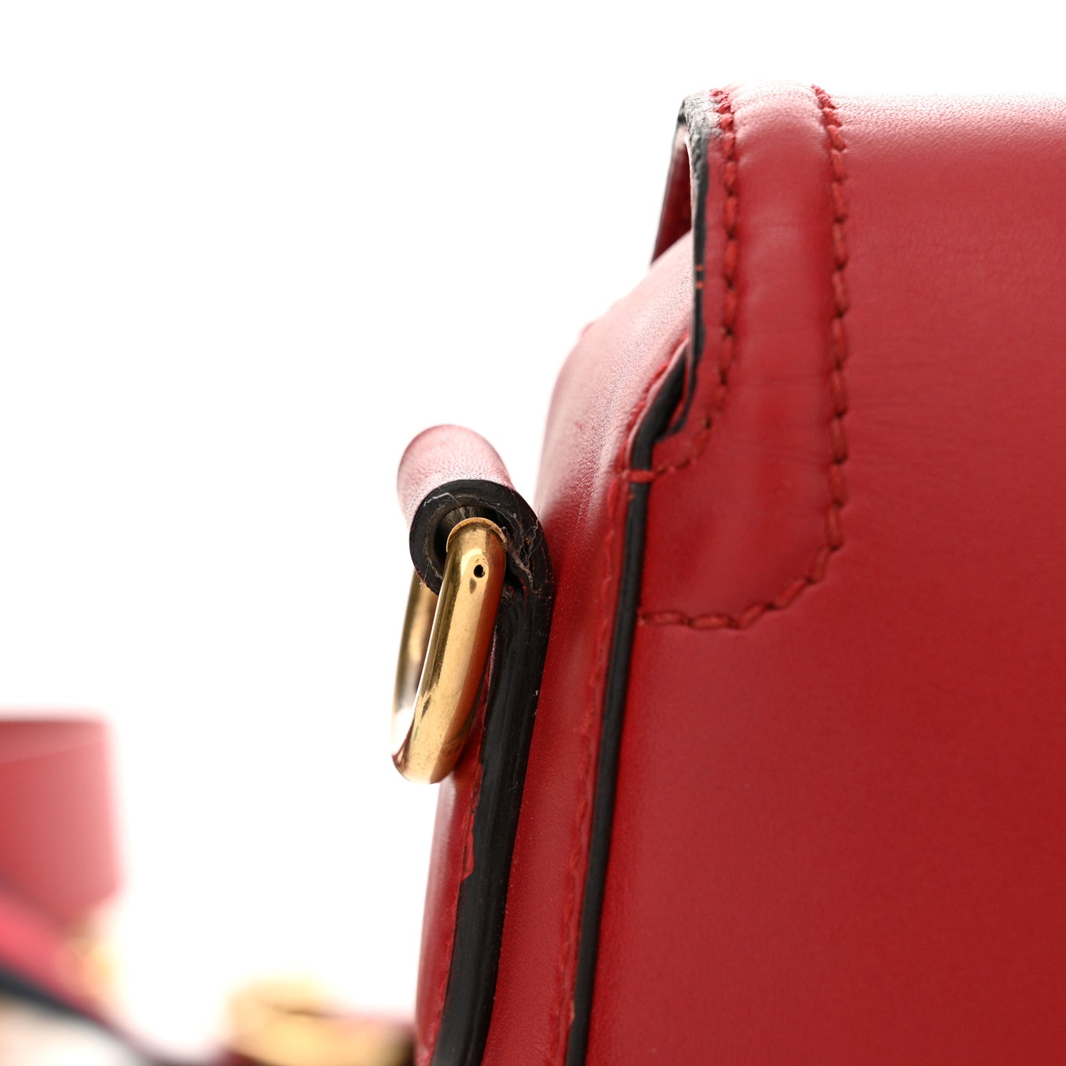 Gucci Ruinart Calfskin Medium Lady Web Shoulder Bag Hibiscus Red 15 of 17