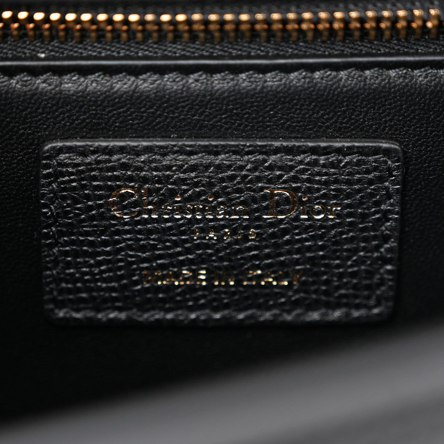 Grained Calfskin Embossed 30 Montaigne Chain Flap Bag Black