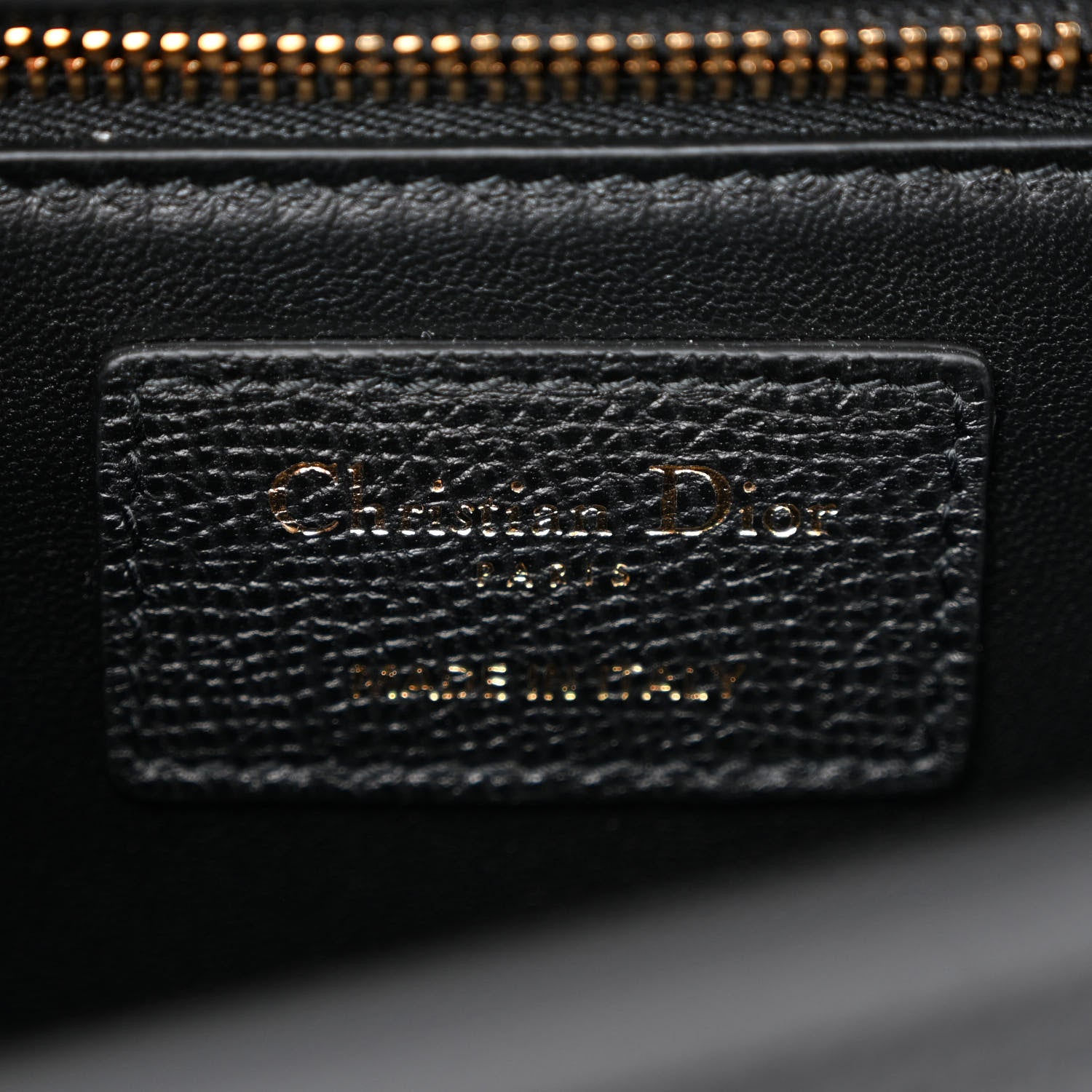 Christian Dior Grained Calfskin Embossed 30 Montaigne Chain Flap Bag Black 6 of 10