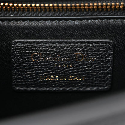 Christian Dior Grained Calfskin Embossed 30 Montaigne Chain Flap Bag Black 6 of 10