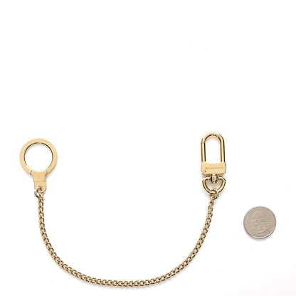 Louis Vuitton Metal Pochette Extender Key Ring Chain Gold 2 of 3