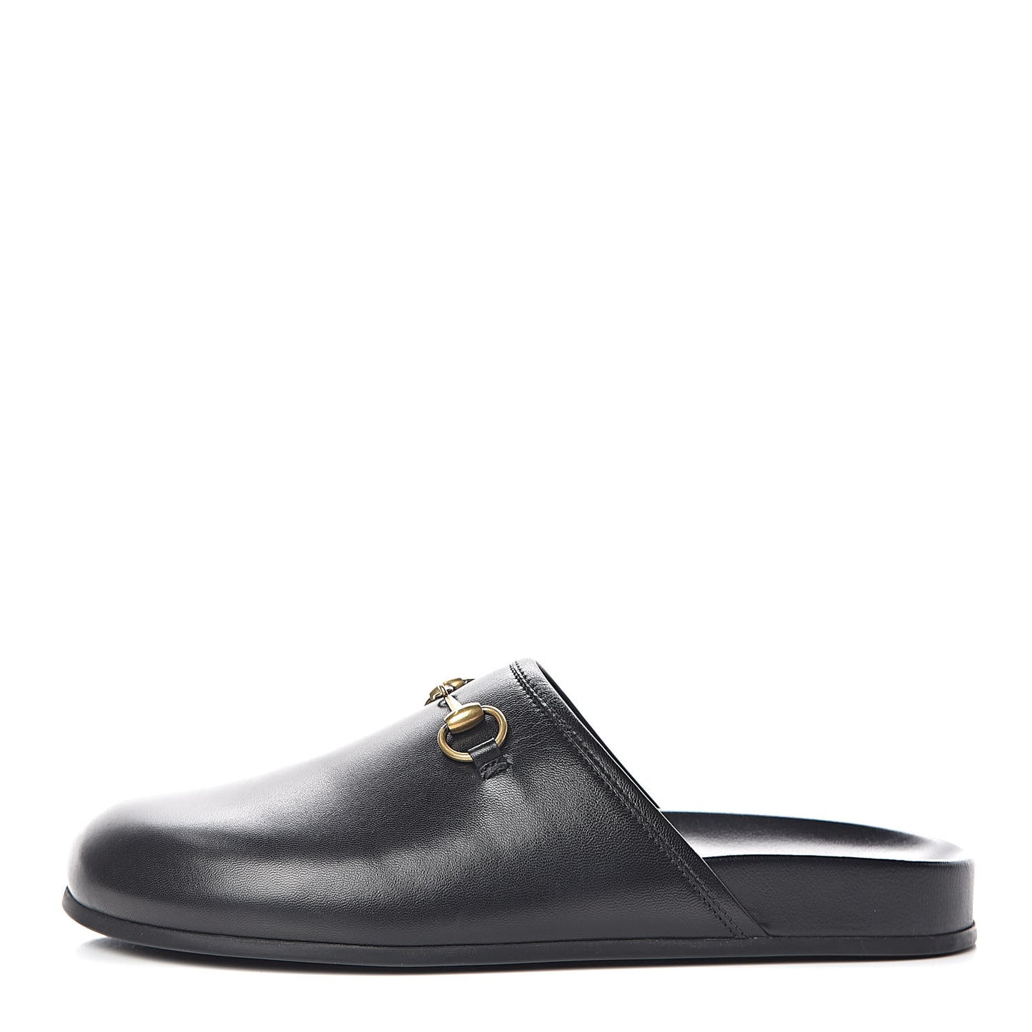 Malaga Kid Womens Horsebit River Slippers 36 Black