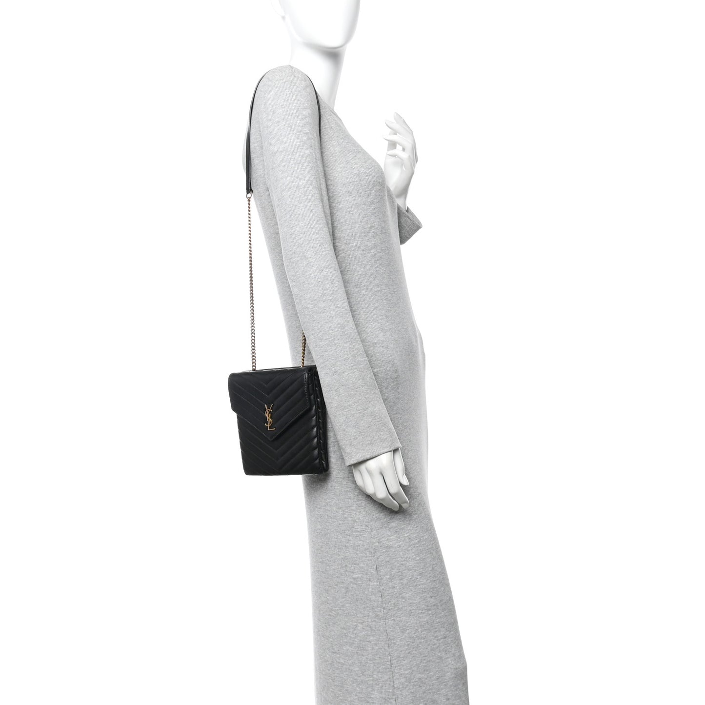 Lambskin Quilted Double Flap Bag Black