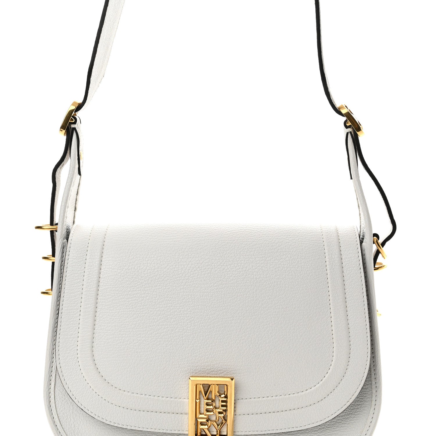 Mulberry Goatskin Sadie Satchel White 8 of 11