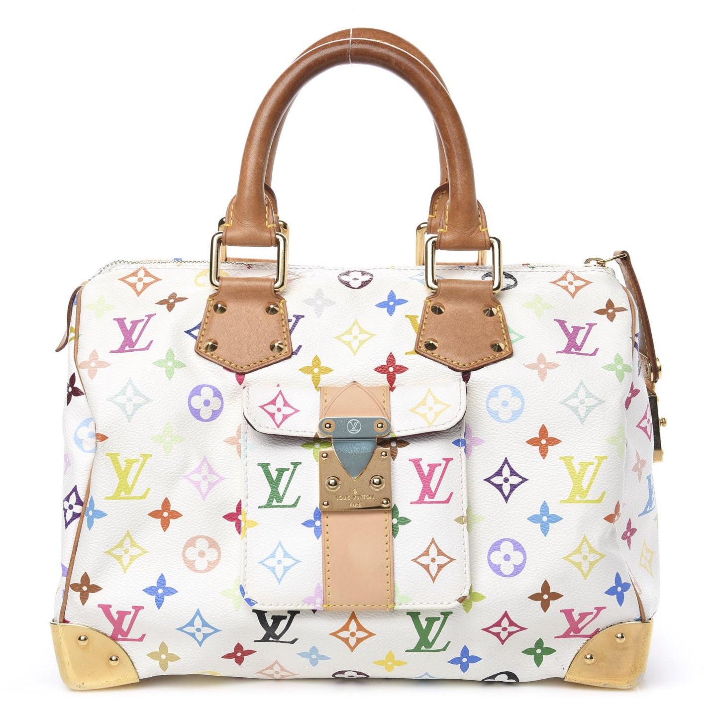 Monogram Multicolor Speedy 30 White